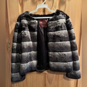 525 America Faux Rabbit Fur Jacket